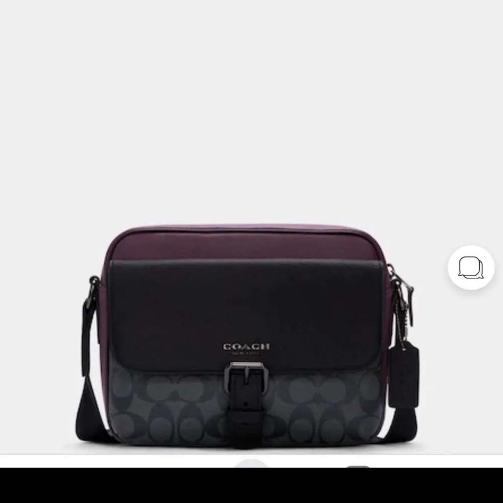 Hudson crossbody in colorblock signature canvas